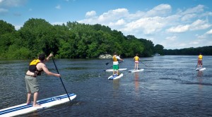 Minnesota paddleboard race Mississippi River