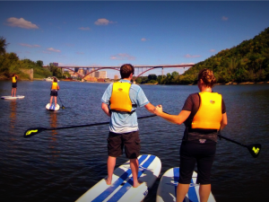 Paddleboarding the mississippi River mn