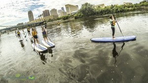 Paddleboarding the MPLS Skyling